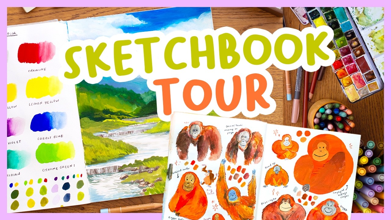 This Mixed Media Sketchbook Can Handle Anything 🎨 Strathmore flipthrough!