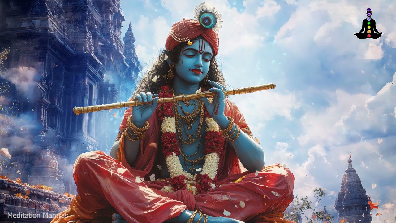 KRISHNAYA VASUDEVAYA HARAYE PARAMATMANE - POWERFUL Krishna Mantra for Kids - Krishna Bhajan 108 Time