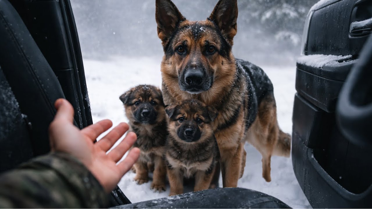 Fusileira enfrenta a NEVASCA, abre o caminhão e MUDA O DESTINO de uma família de cães