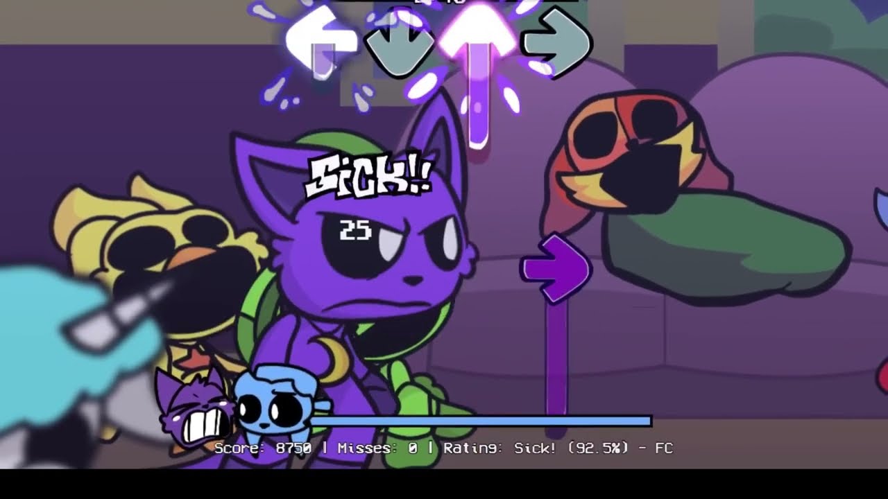 FNF Poppy Playtime Chapter 3 Sleep Well But Cartoon CatNap Vocals only (2025)