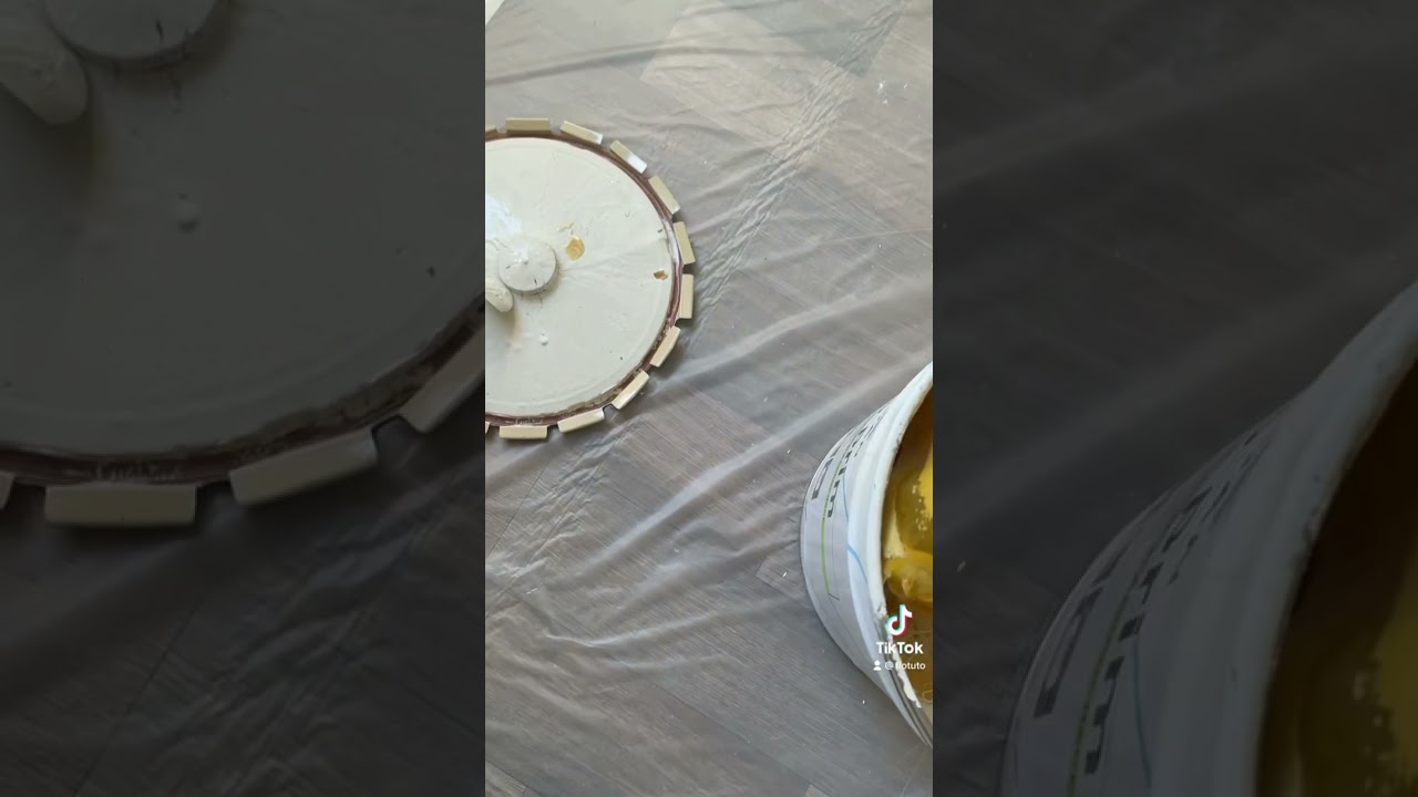 Peinture glycero , peau apr&egrave;s s&eacute;chage