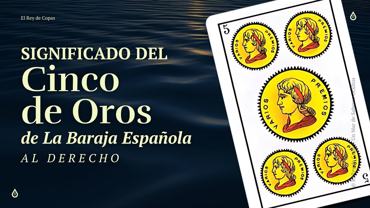 Significado: Cinco de Oros Baraja Española | Aprende a leer las #cartasespañolas #17