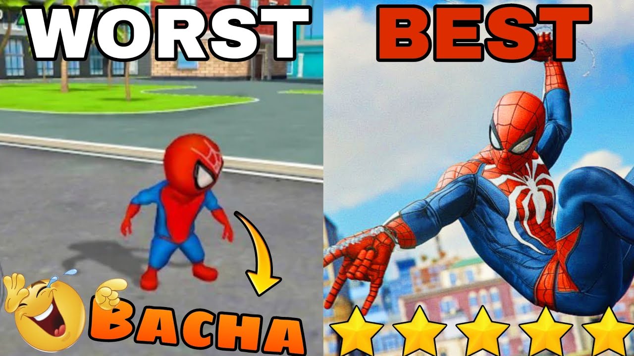 From Worst to Best Spider-Man Games!🕷️| On Mobile