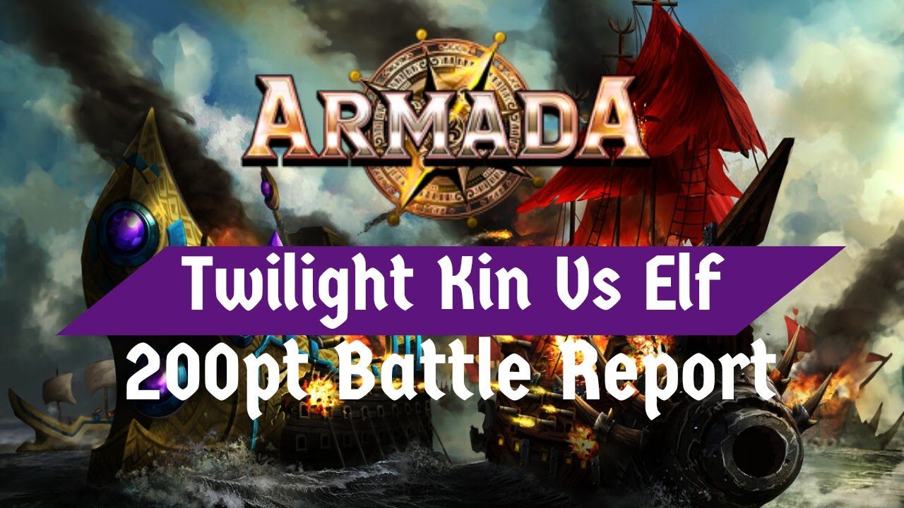 Kings of War Armada Battle Report. Twilight Kin Vs Elves 200pt 