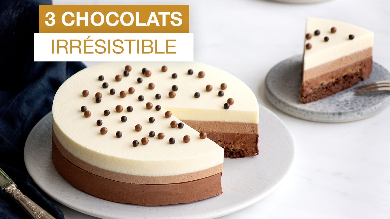 Entremets 3 CHOCOLATS : la recette parfaite