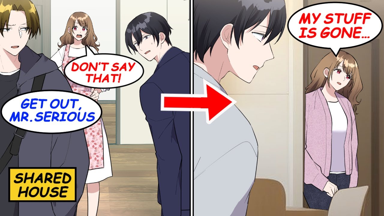 A roommate hates me in my shared house. At 2AM my beautiful roommate said her stuff's gone!? [Manga]