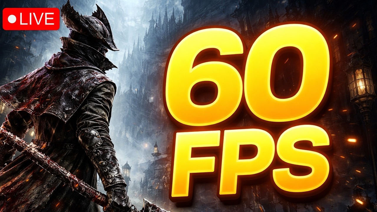 BLOODBORNE but it's 60 FPS 😍 | PS5 JB MOD 🔴LIVE