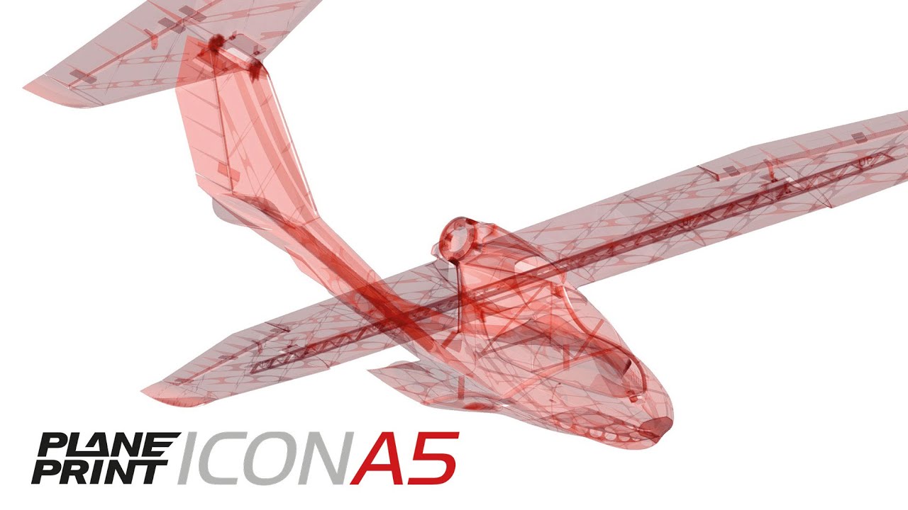 Planeprint Icon A5 – 3D printable rc plane