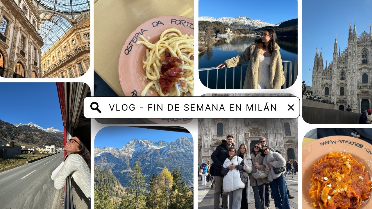 VLOG Milán 🇮🇹🍝 + Bernina Express a St. Moritz 🚂