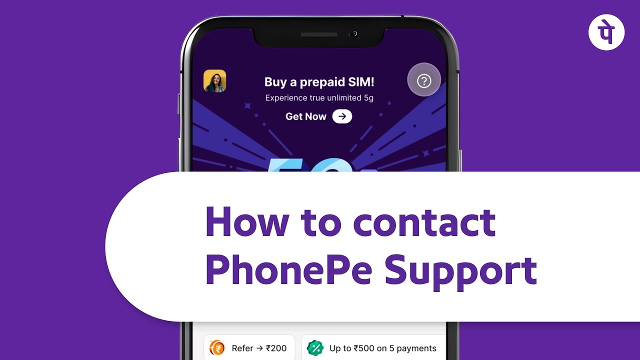 Learn how to get support on PhonePe