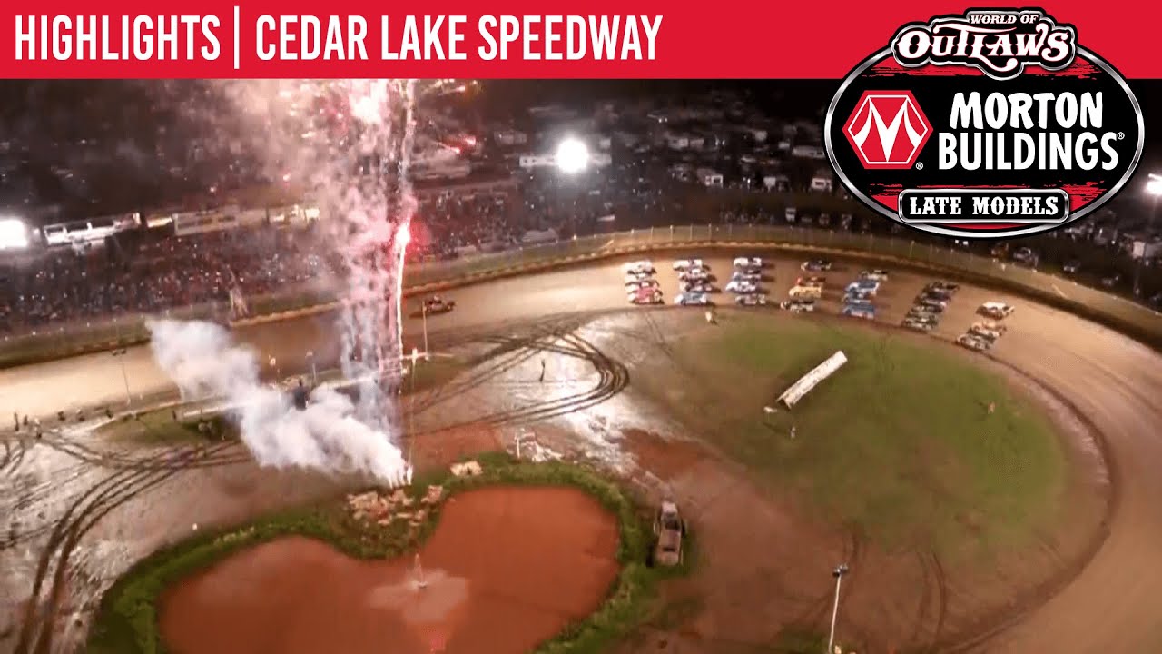 World of Outlaws Morton Building последние модели на автодроме Cedar Lake Speedway 7 августа 2021...