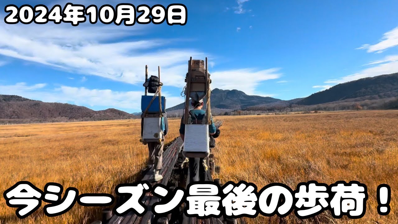 【尾瀬歩荷】今シーズン最後の歩荷！