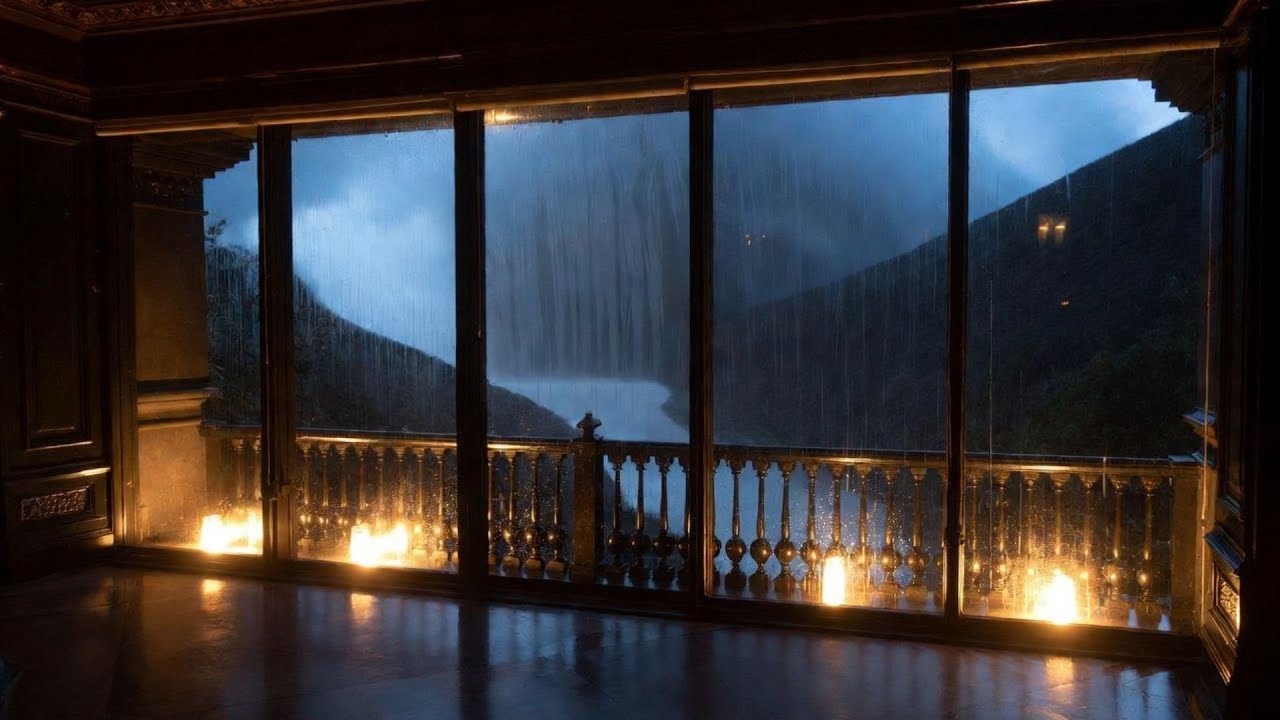 Minimal Rain Sounds 🌧️ Quiet Room | No Distractions, Deep Sleep & Calm Night