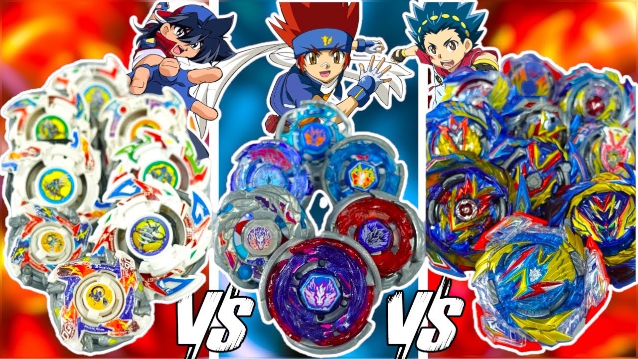 PEGASUS BEYS vs DRAGOON BEYS vs VALKYRIE BEYS | Gingka VS Tyson VS Valt | BEYBLADE CROSSGEN
