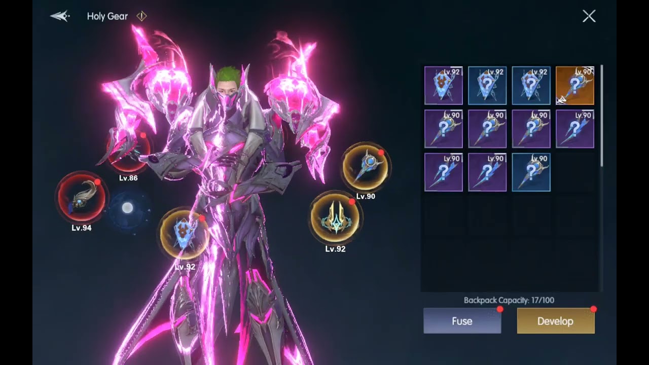 Chronicles of Infinity - How to get High BR with Holy Gear