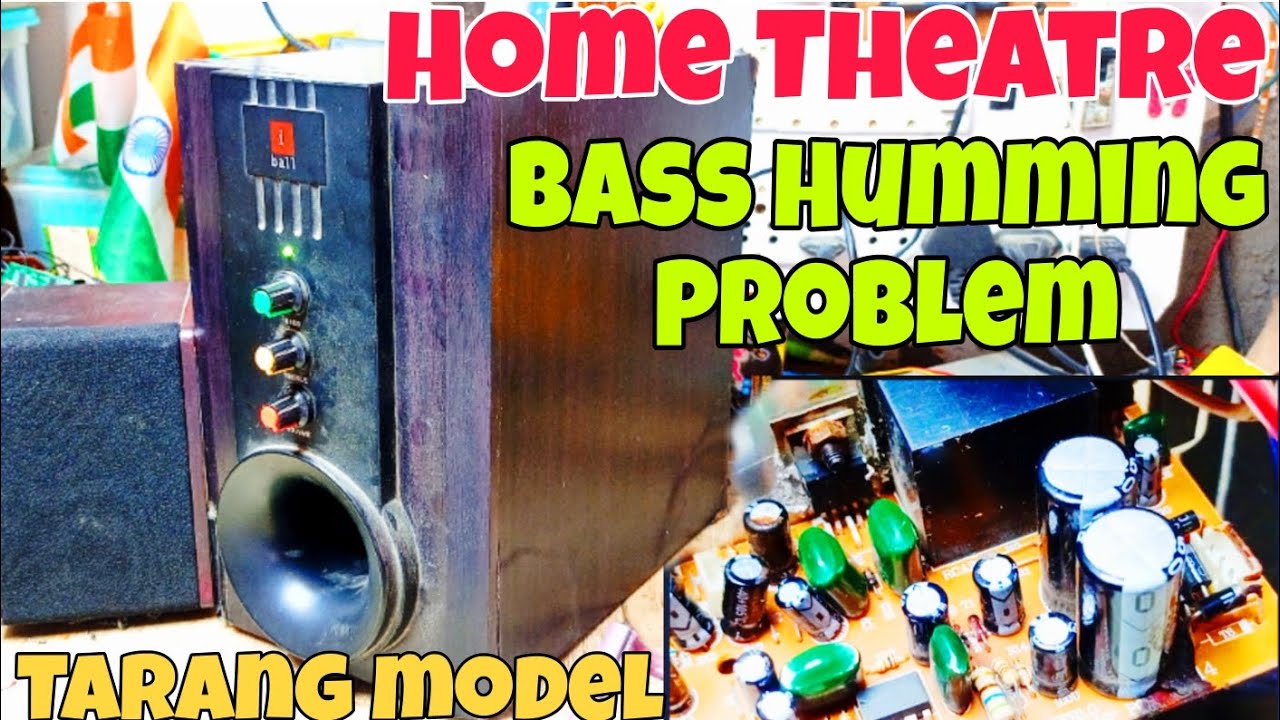 iBall tarang model 2.1 home theatre bass humming problem solution//iball home theatre repairing 2024