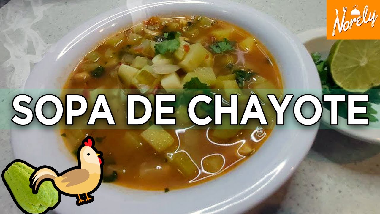 &iquest;Ya probaste esta Rica Sopa de Chayote con Pollo y Apio?
