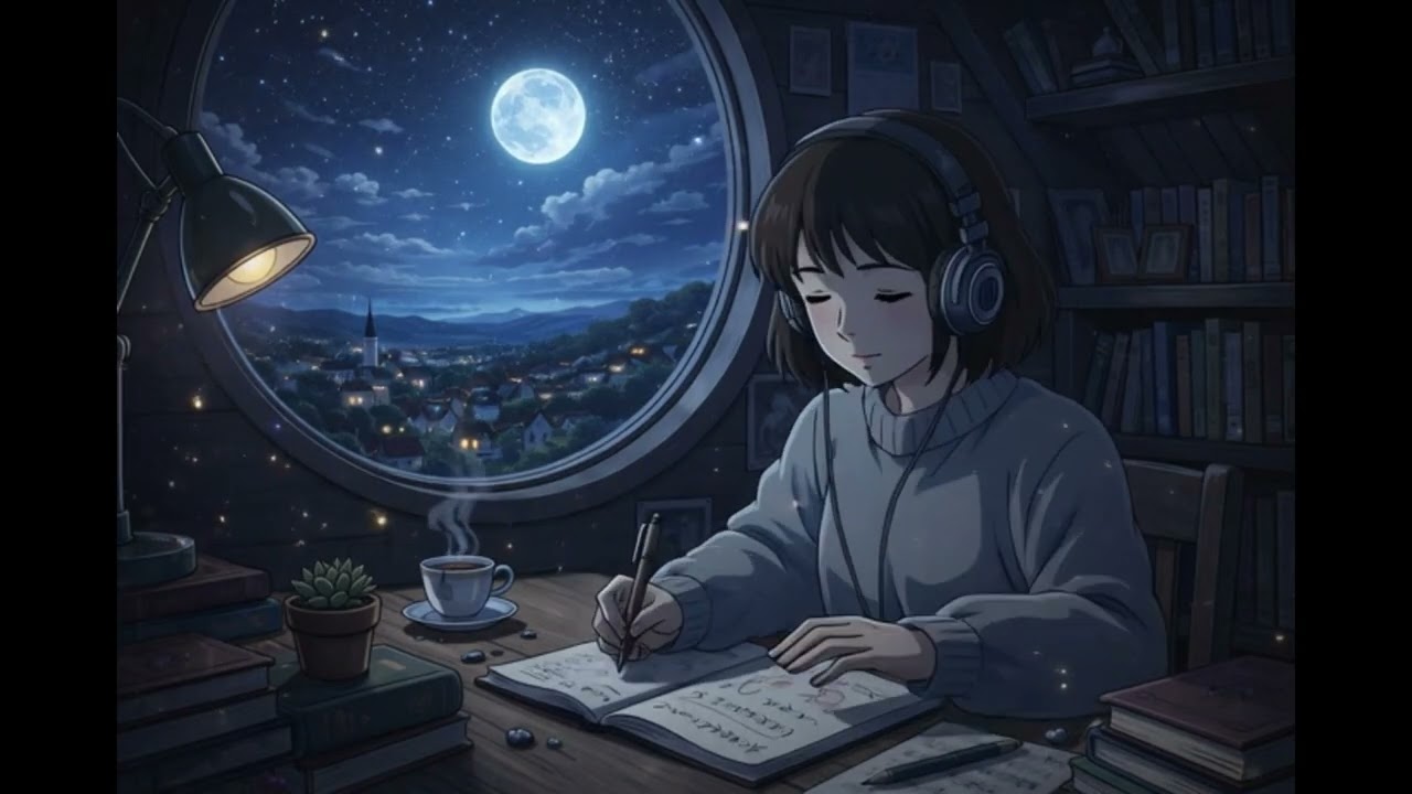 아늑한 분위기와수면공부Ghibli Inspired Lofi | Focus Study Music | Healing Flute & Harp Melodies#힐링음악 #음악 #수면음악
