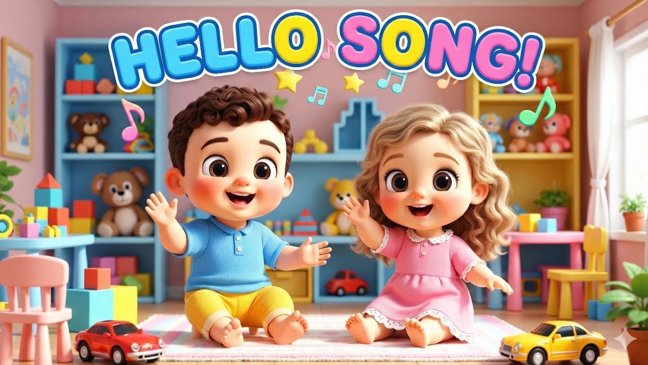 Clap & Wave Hello Song 👋 Fun Greeting Song for Toddlers