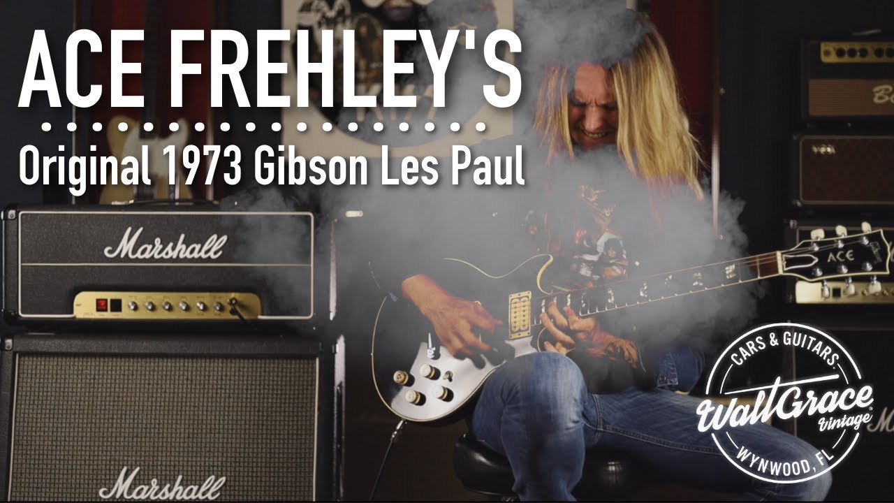 Оригинальная винтажная гитара Эйса Фрейли 1973 года Gibson Les Paul X Walt Grace