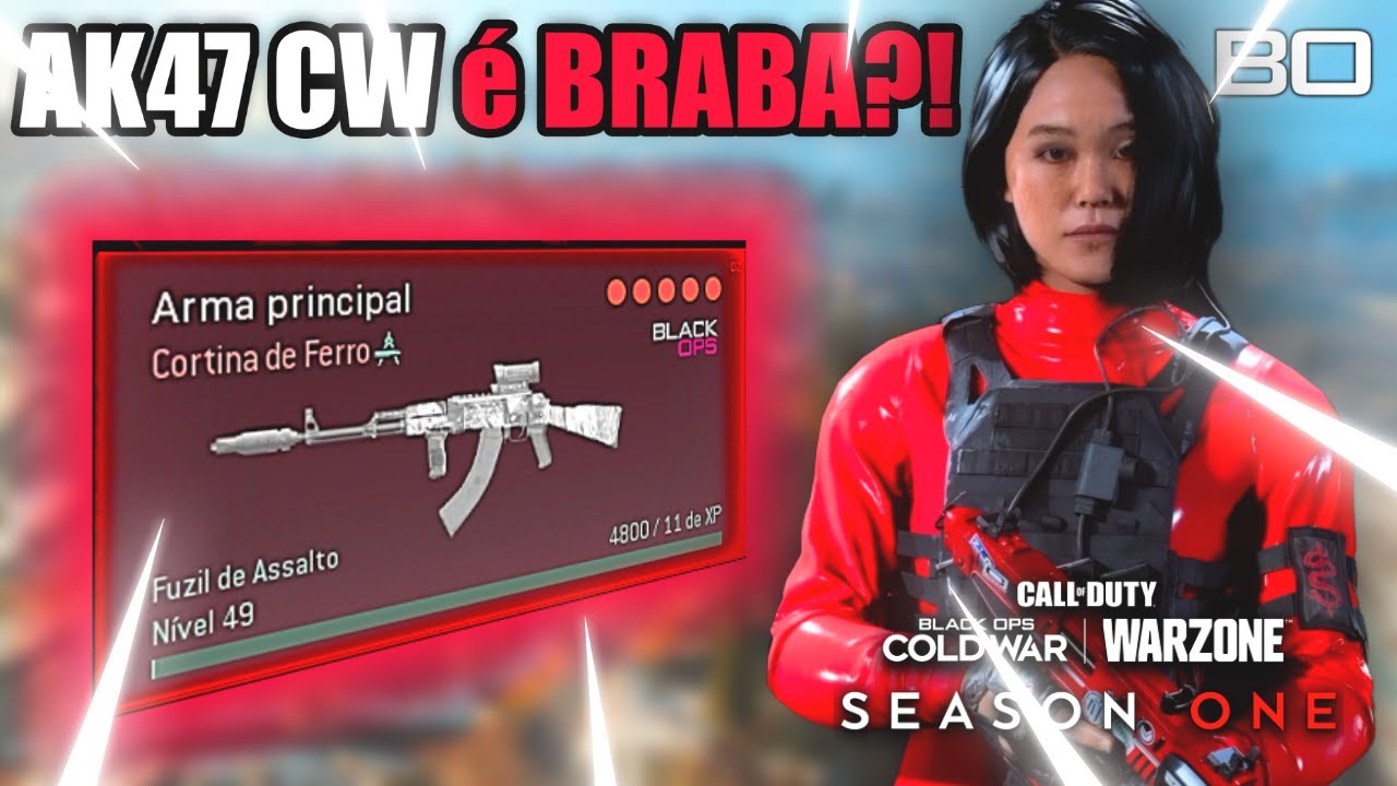 AK47 COLD WAR é BRABA?! MELHOR CLASSE AK47 COLD WAR WARZONE SEASON 1 | COD WARZONE