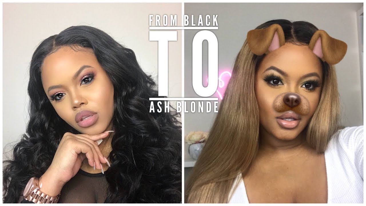 ✿ HOW i DYED MY HAiR FROM BLACK TO ASH BLONDE AT HOME ft. Beauty Forever Hair