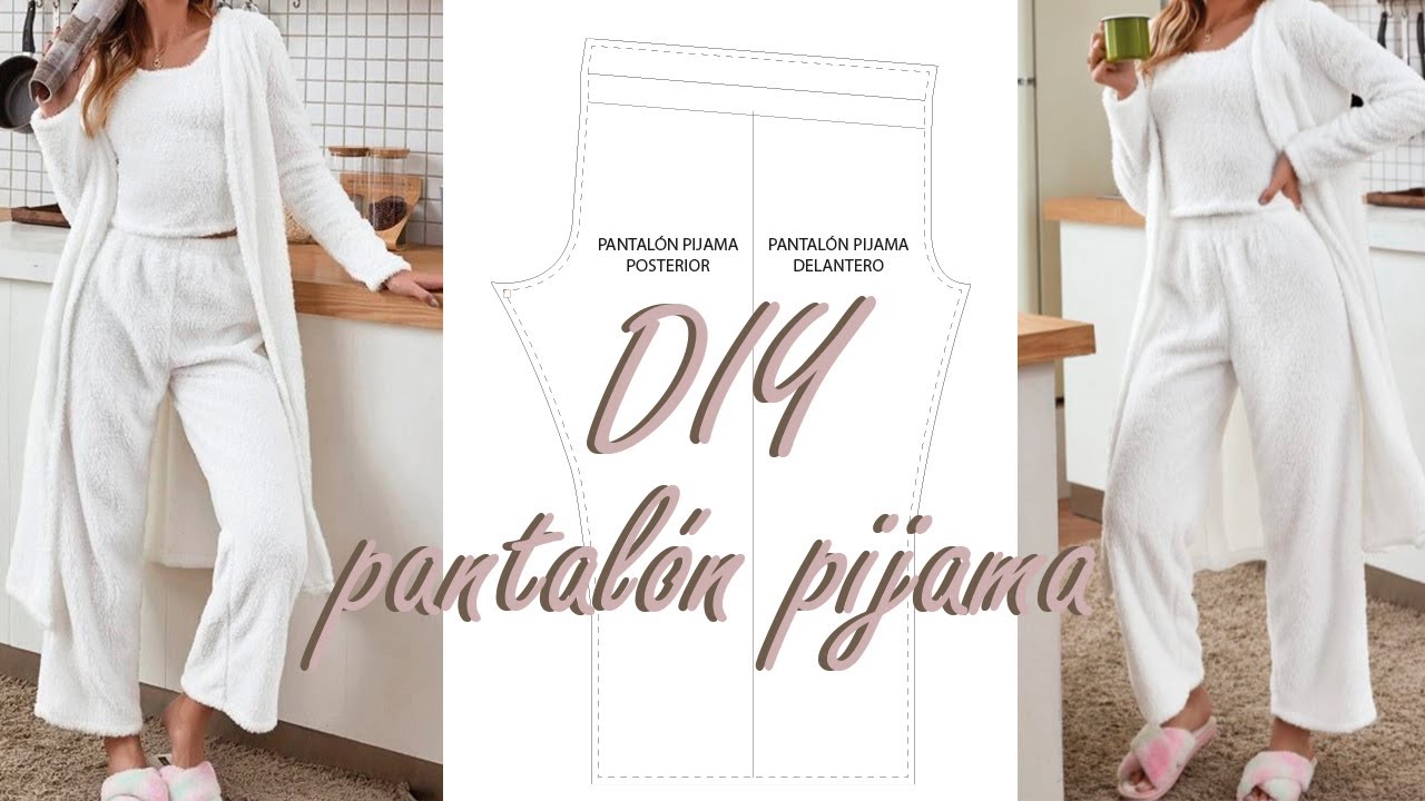 Como hacer un Pantalón Pijama Moldes, Confección mas fácil y Rápido + MOLDES GRATIS