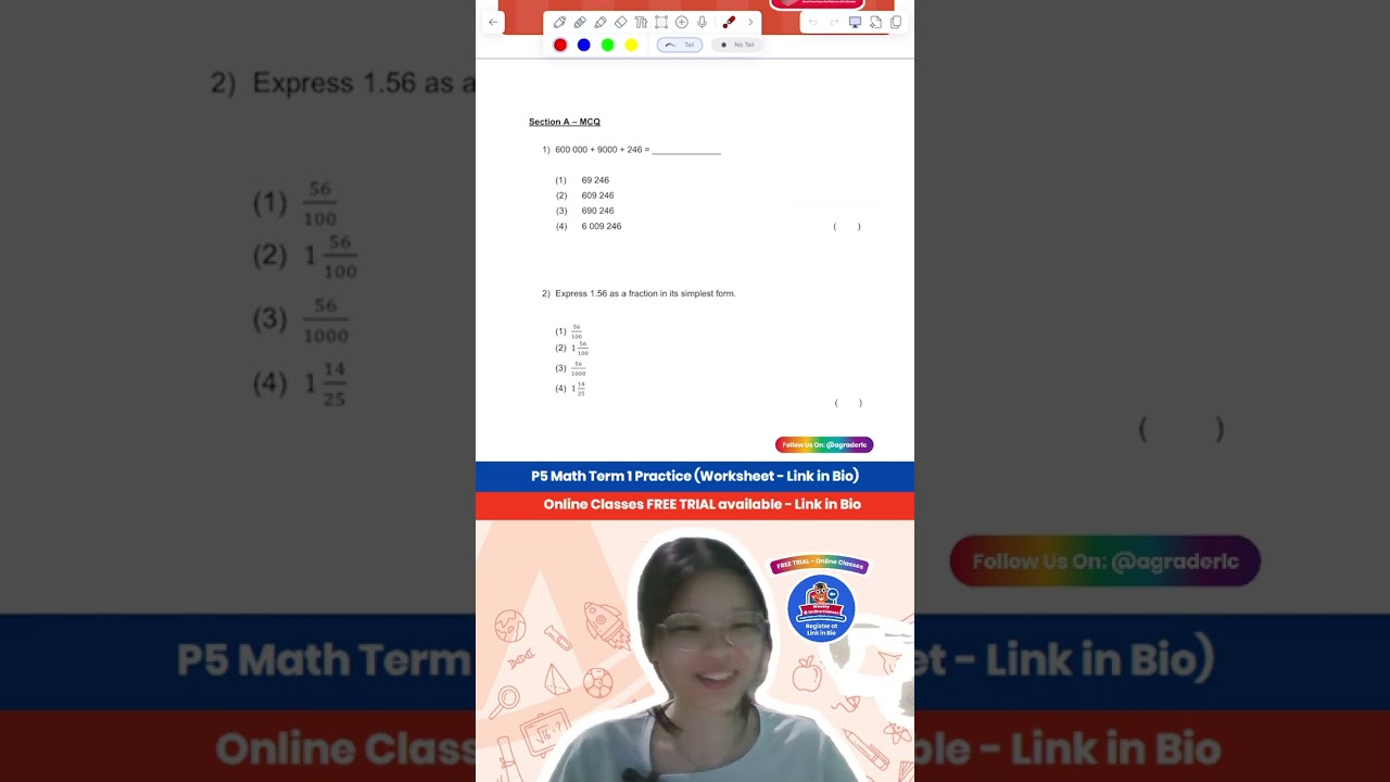 TikTok Live (24 February 2026) P5 Math: Term 1 Practice