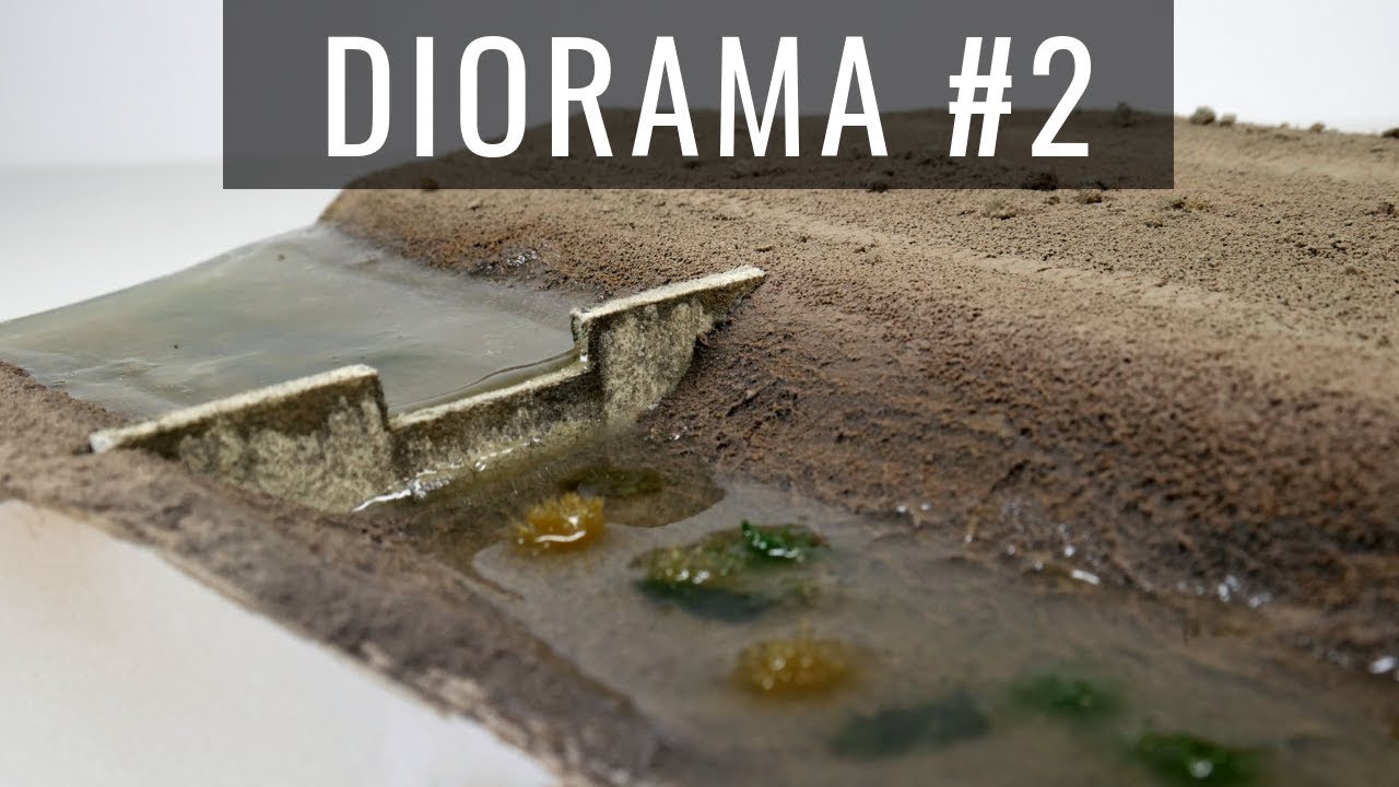Diorama - Część 2: Efekt wody z żywicy + inny sposób na realistyczne zacieki