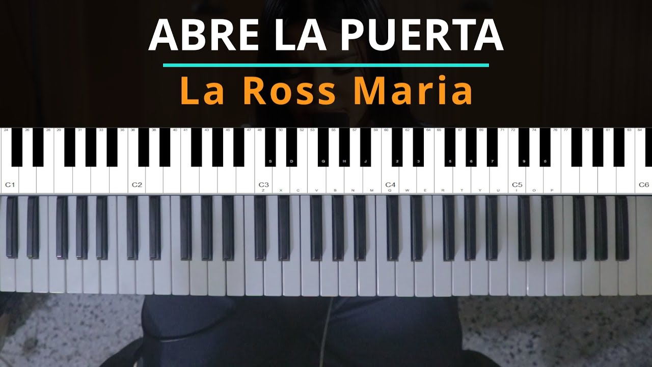 #TUTORIAL Abre La Puerta - La Ross Maria - Tutorial Piano |Kevin S&aacute;nchez Music|