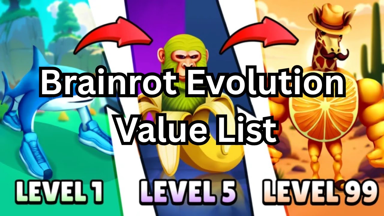*NEW* Brainrot Evolution TRADE VALUE LIST!