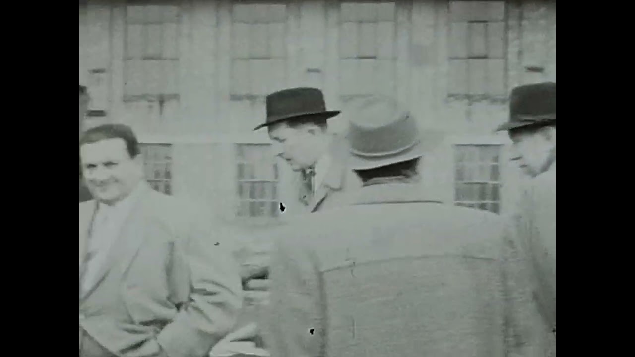 Firmenbesuch bei Fa. Plasser Bahnbaumaschinen Linz späte 1950er / frühe 1960er Jahre