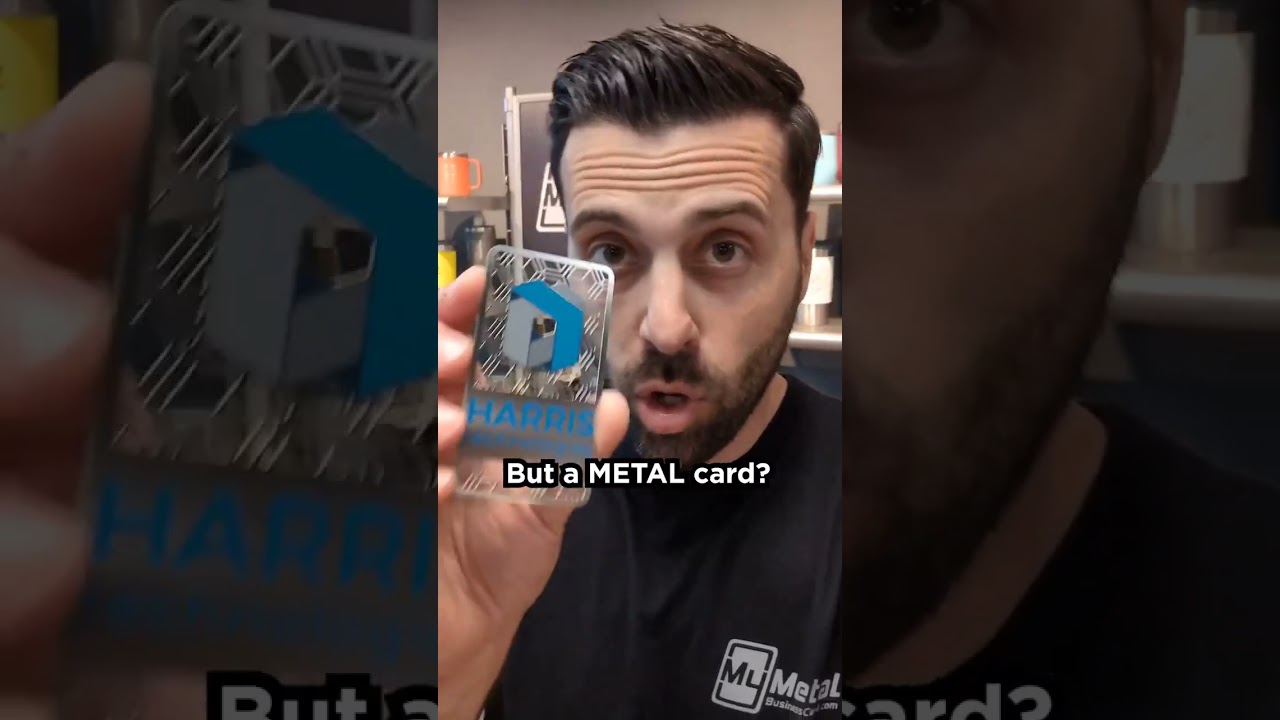 STAND OUT with Metal Business Cards! #shorts #businesscards