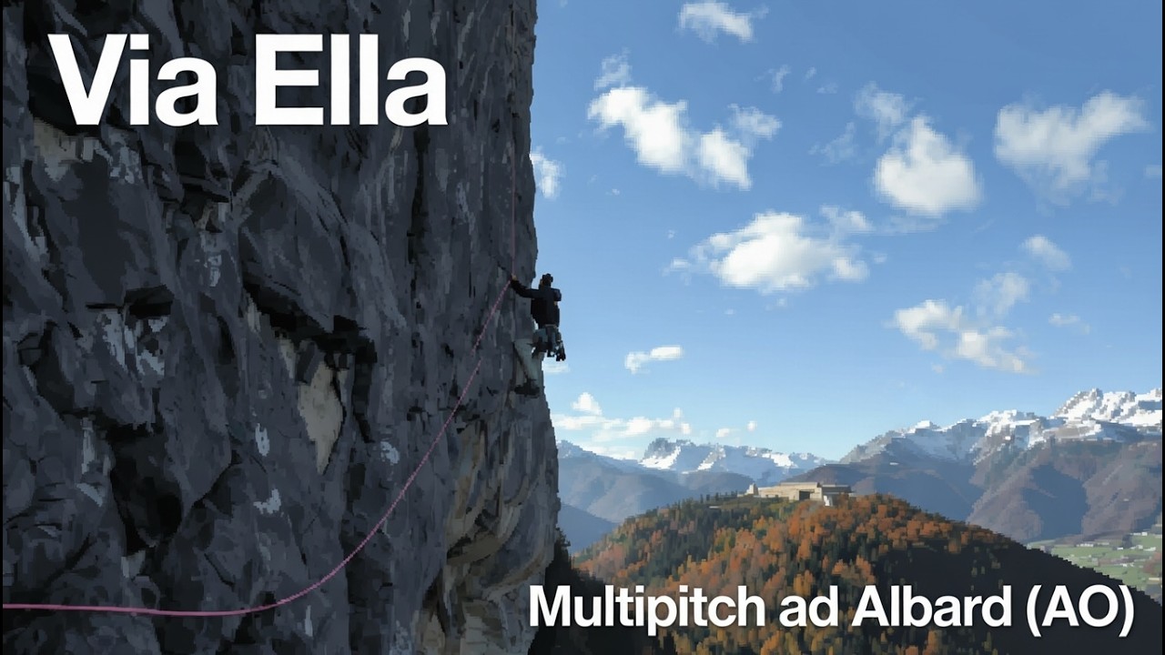 Arrampicata multipitch. Via Ella - Albard (AO)