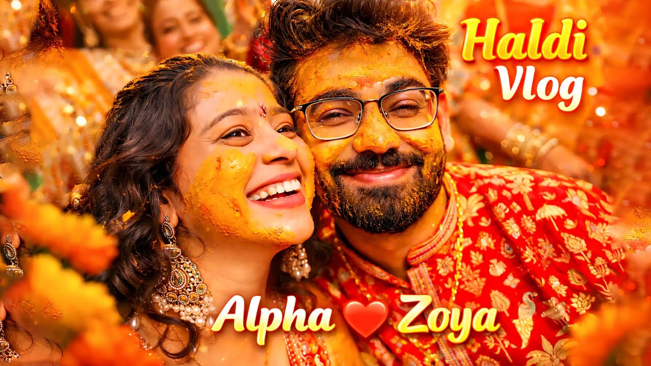 ￼Crazy Haldi Celebration 🎉 - Alpha Vlogs! 