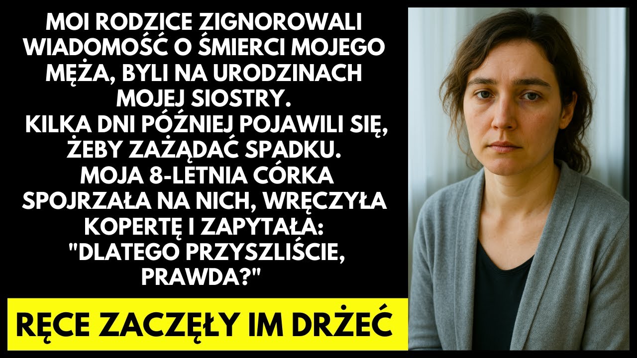 Zignorowali śmierć mojego męża. Przyszli po spadek… Ale nie spodziewali się tej koperty