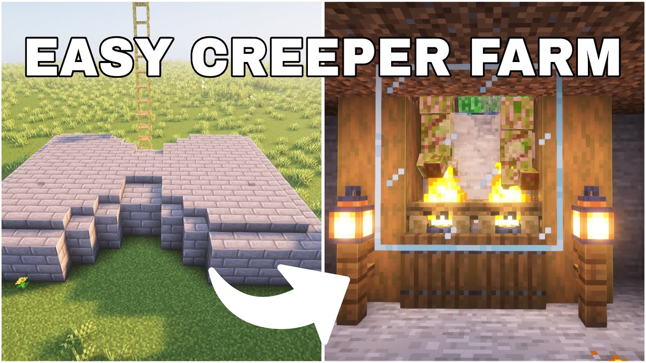 Easy Creeper Farm in Minecraft 1.21.11