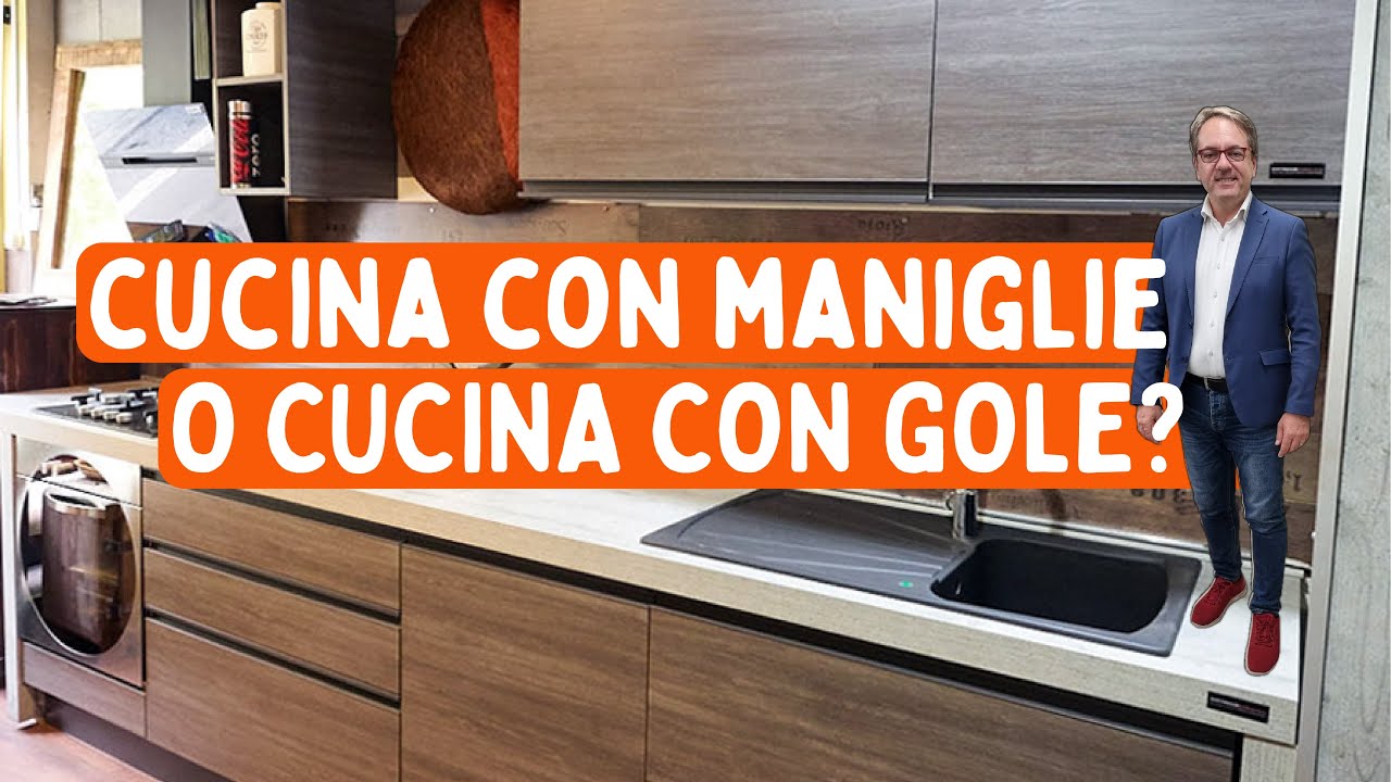 Cucina con maniglie o cucina con gole?