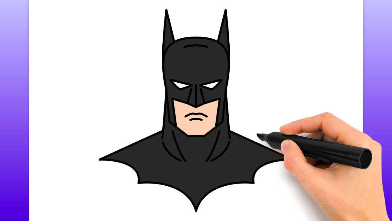 C&oacute;mo Dibujar A Batman (Tutorial De Dibujo F&aacute;cil)
