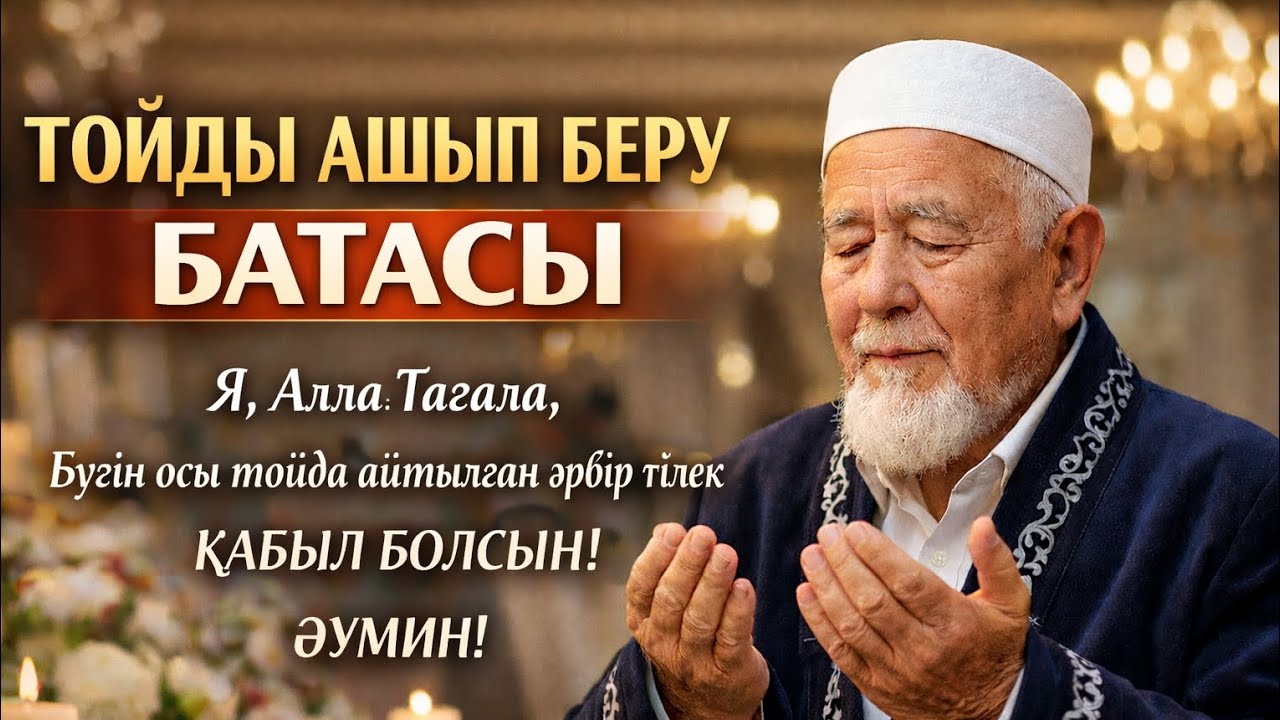 Тойды осылай ашу керек. 