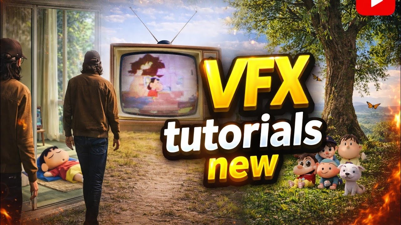 VFX  New Video Tutoria l Instagram Trending Doraemon,Oggy,Motu Patlu Reels Editing| Ai Video Editing