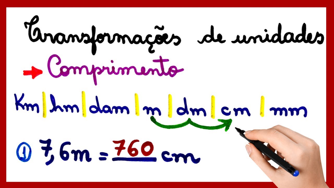 TRANSFORMA&Ccedil;&Otilde;ES DE UNIDADES DE COMPRIMENTO