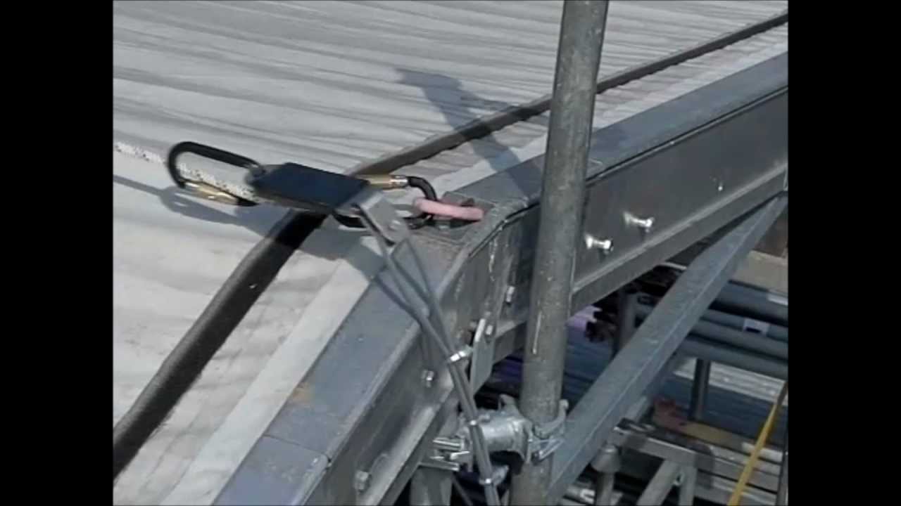 Karabiner - Kollision in Absturzsicherung - carabiner-collision  in fallprotection - crash