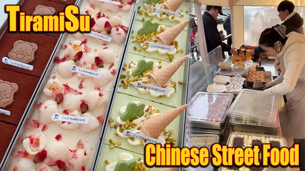Maria Ozawa Cooking | Tiramisu | Delicious Chinese Street Food Part 01 #food #streetfood #cooking 🥪