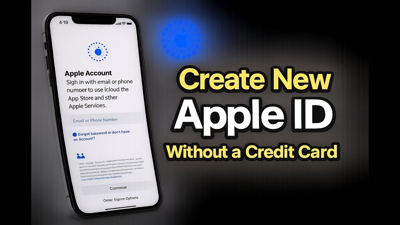 How to Create New Apple ID Without a Credit Card While Setting Up iPhone