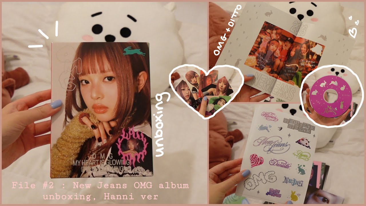 New Jeans OMG album unboxing - Hanni Version 🐰💕