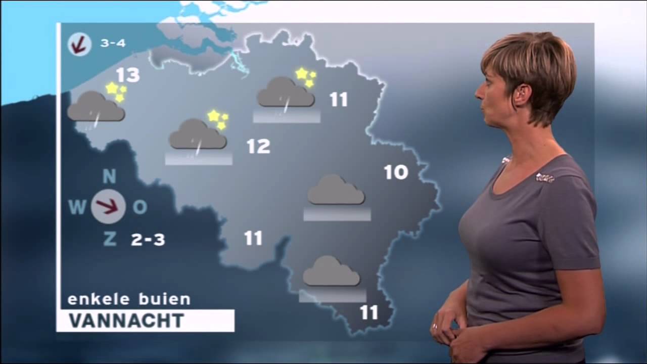 Sabine Hagedoren 20 juli 2012 weerbericht Belgie Vlaamse weervrouw HD