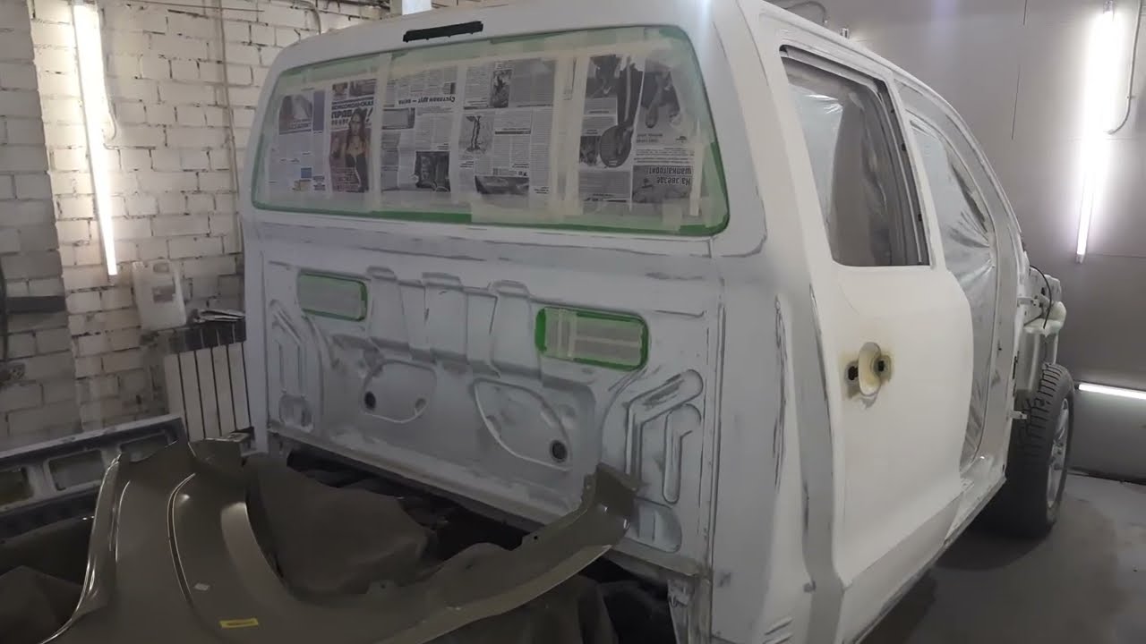 Подготовка к покраске, болячка кабины VW Amarok.