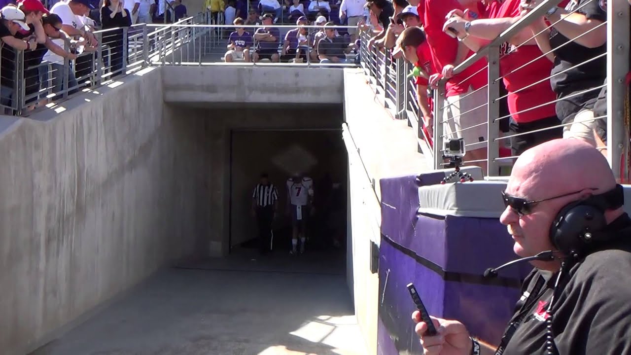 Texas Tech Entrance Onto Amon Carter Field!