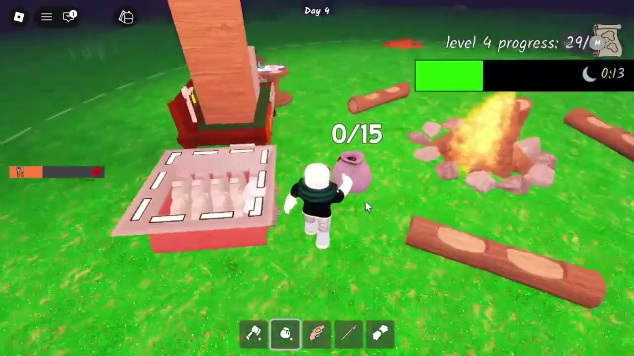 Part 2 || Surviving 50 nights in the #99nightintheforest || Roblox